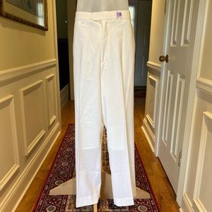 Greg Peters - Mens white dress pants, wool, 36/30